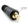 WeldingCity Dinse-type Twist-lock Insulated Male Connector 50-series (35-50mm AWG #2-1/0) and Female Terminal Adapter for Welders Miller Lincoln ESAB Hobart and Others view 3