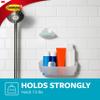 Command Shower Caddy, Clear Frosted, 1-Caddy, 4-Water Resistant Strips, Organize Damage-Free view 4