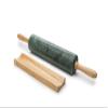 Fox Run Marble Rolling Pin and Base, Green 2.5 x 18 x 3 inches view 2