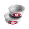 Fat Daddio's Anodized Aluminum Round Cake Pans, 2 Piece Set, 6 x 2 Inch view 1