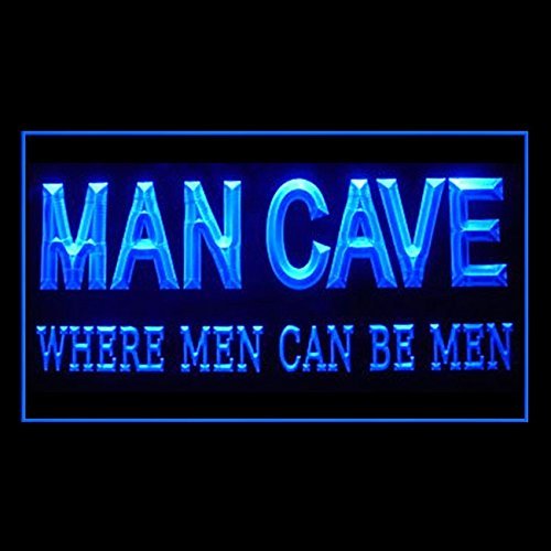 230140 Where Men can Be Men Funny Quotes Man Cave Display LED Light Neon Sign
