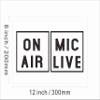 140131 On Air Mic Live Studio Media Audio Room Decor Display LED Light Neon Sign (12" X 8", Red) view 4