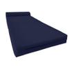 D&D Futon Furniture Sleeper Chair Folding Foam Bed, Portable Studio Guest Sofa Beds 6 x 32 x 70 Navy Blue view 3