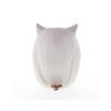 Distressed White Owl Figurine 4.62x4.75x6.5" view 3