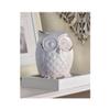 Distressed White Owl Figurine 4.62x4.75x6.5" view 4