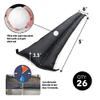 Quick Dam QD65-26 Water-Activated Flood Barriers, 26 Pack, Black view 2