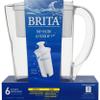 Brita Small 6 Cup Water Filter Pitcher with 1 Standard Filter, BPA Free  Space Saver, White view 2
