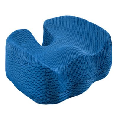 Miles Kimball Contoured Seat Cushion with Coccyx Cutout, 17 x 14 with 2.5 Thickness & 3 U-Shaped Opening  Memory Foam Cushion for Any Seat with Breathable Removable Mesh Cover