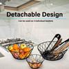 Heavy Duty - 3 Tier Hanging Kitchen Black Fruit Basket view 3