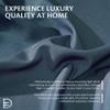Dainty Home Ombre Darkening Curtains, Curtains for Living Room and Bedroom Blue 40"W x 84"L Set of 2 Machine Washable Light Filtering Curtain view 2
