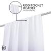 Dainty Home Ombre Darkening Curtains, Curtains for Living Room and Bedroom Blue 40"W x 84"L Set of 2 Machine Washable Light Filtering Curtain view 3