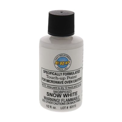 ERP Microwave Oven Universal Cavity Touch Up Paint 98QBP0303 Snow Bright White