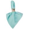 DII Solid Pastel Napkin Set Cotton, Machine Washable, 20x20 Inch, Aqua, 6 Count view 4