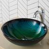 KRAUS Nature Series Round Green Glass Vessel Bathroom Sink, 17 inch GV-391-19mm view 3