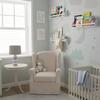 brightmaison Angel 30 inch Long Floating Shelves for Wall, Nursery Decor Toy Storage Shelf & Kids Bookshelf, Set of 3 White view 2
