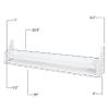 brightmaison Angel 30 inch Long Floating Shelves for Wall, Nursery Decor Toy Storage Shelf & Kids Bookshelf, Set of 3 White view 3