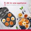 Holstein Housewares Non-Stick 6-Section Multi-Food Maker - Arepas, Mini Pancakes, Corncakes and More - Black,12 Inch view 2