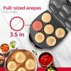 Holstein Housewares Non-Stick 6-Section Multi-Food Maker - Arepas, Mini Pancakes, Corncakes and More - Black,12 Inch view 3