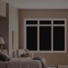 Total Blackout Window Privacy Film Day and Night 100% Light Blocking Static Cling Room Darkening Window Tint Black Door Stickers for Home Office, No Glue Anti-UV (Frosted-Black, 17.5 Inch x 7.8 Feet) view 4