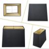Royal Designs, Inc. HB-613-16BLK Rectangle Hardback Lamp Shade, (7 x 14) x (9 x 16) x 11, Black with Gold view 2