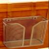 Deco Brothers Over The Cabinet Door Grocery Bag Holder, Silver view 4