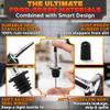 12Pcs Stainless Steel Liquor Pour Spout Covers - Leak-Resistant Alcohol Pour Spouts for Liquor Bottles, Oil Topper for Bottle with Silicone Seal Rings & Rubber Cups - Olive Oil Spouts for Bottles view 3