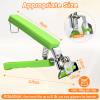 2 Pack Hot Plate Gripper Clips Holder Tongs for Moving Hot Plate Bowls Pizza Pan Air Fryer Microwave Oven with Food Out, Green view 2
