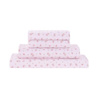 Modern Threads Silky Soft Microfiber and Wrinkle Free Sheets - Luxurious Microfiber Bed Sheets Includes Flat Sheet, Fitted Sheet with Deep Pockets, & Pillowcases Blush, King