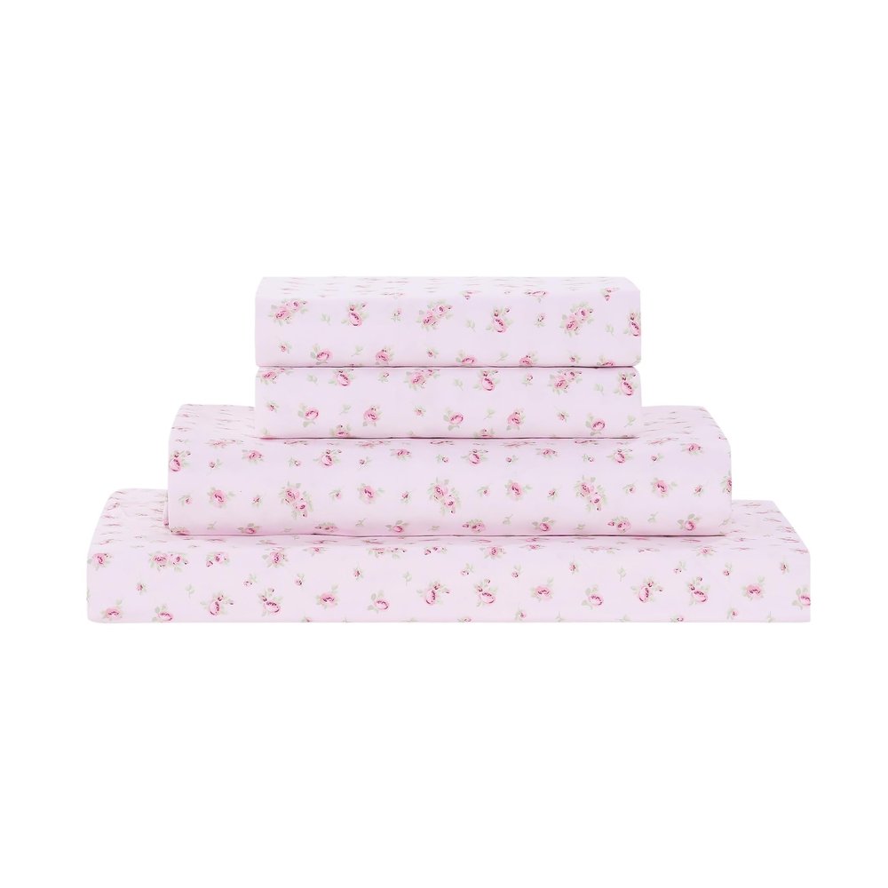 Modern Threads Silky Soft Microfiber and Wrinkle Free Sheets - Luxurious Microfiber Bed Sheets Includes Flat Sheet, Fitted Sheet with Deep Pockets, & Pillowcases Blush, Queen