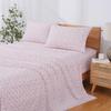 Modern Threads Silky Soft Microfiber and Wrinkle Free Sheets - Luxurious Microfiber Bed Sheets Includes Flat Sheet, Fitted Sheet with Deep Pockets, & Pillowcases Blush, Queen view 2
