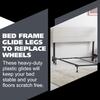 Kings Brand Furniture - Plastic Bed Frame Glide Legs - Bed Frame Leg Feet to Replacement Wheels - Set of 6 view 4