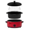 NESCO 4816-12, Roaster Oven with Porcelain Cookwell, Red, 6 quart, 750 watts view 3