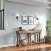 Kichler Joelson 18.25" 1 Light Wall Sconce with Satin Etched Cased Opal and Clear Glass Accent Glass in Brushed Nickel view 4