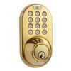 MiLocks TF-02P Keyless Entry Door Lock with Keypad, Auto-Lock Triple Security System, Easy to Install Keypad Door Lock for Interior or Exterior Use, Polished Brass view 2
