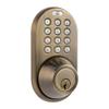 MiLocks TF-02AQ Keyless Entry Door Lock with Keypad, Auto-Lock Triple Security System, Easy to Install Keypad Door Lock for Interior or Exterior Use, Antique Brass view 2
