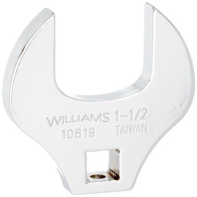 Williams 10819 1/2-Inch Open End Drive Crowfoot Wrench, 1-1/2-Inch