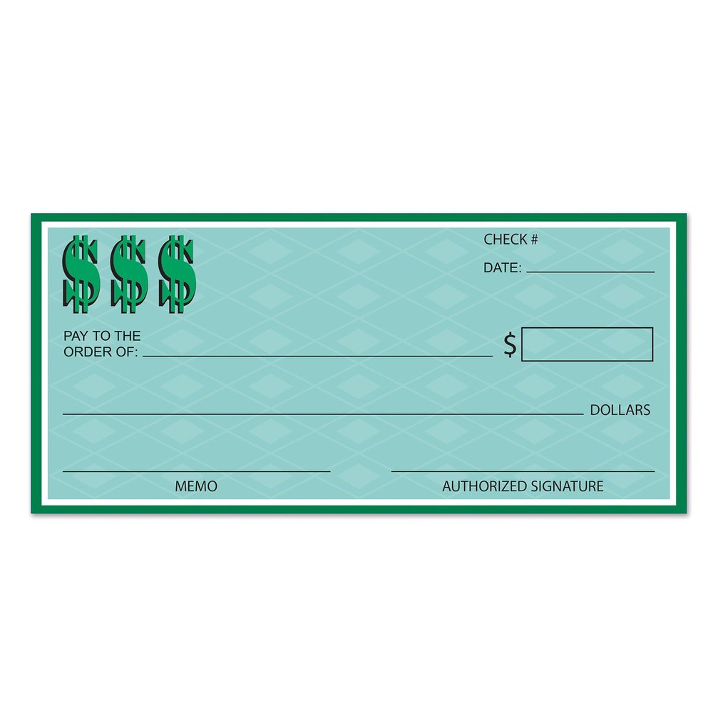 Beistle Winner's Check