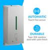 BOBRICK 2013 Stainless Steel Automatic Wall-Mounted Foam Soap Dispenser, Satin Finish, 27-FL oz. 4-1/4 W, 10-17/32 H, 4-7/32 D view 2