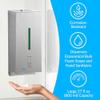 BOBRICK 2013 Stainless Steel Automatic Wall-Mounted Foam Soap Dispenser, Satin Finish, 27-FL oz. 4-1/4 W, 10-17/32 H, 4-7/32 D view 3