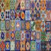 50 Hand Painted Talavera Mexican Tiles 4x4 Spanish Mediterranean view 1