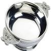 I LUV LTD Celtic Wire Scottish Quaich Serpent Handles Pewter 3" Bowl Cup of Friendship view 1