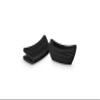 Le Creuset Silicone Set of 2 Handle Grips, 5" x 2 1/2" each, Black view 1