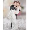 Wedding Collectibles Wedding Cake Toppers Bride and Groom | Groom Holding Bride | Unique Romantic Keepsake Cake Topper Figurine | Fine Porcelain | 6 Inches view 1