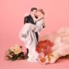Wedding Collectibles Wedding Cake Toppers Bride and Groom | Groom Holding Bride | Unique Romantic Keepsake Cake Topper Figurine | Fine Porcelain | 6 Inches view 3