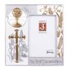 Joseph's Studio by Roman, Communion Collection, 8"H COMMUNION FRAME 4x6 SILVER, Home Dcor, Devout Gift, Prayerful Inspiration (1x8x8) view 1