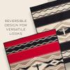 Pendleton American Indian College Fund Blanket - 64" x 80" Wool Cotton Soft, Reversible Blanket, Ultrasuede Binding, Made in USA - Water view 4