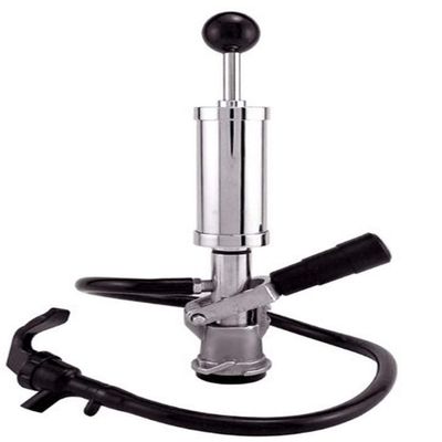 Draft Warehouse D-System Beer Party Pump, 4-Inch, Chrome