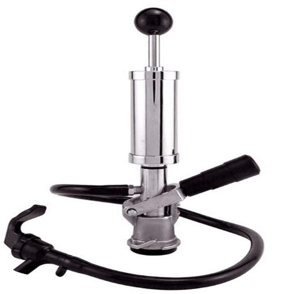 Draft Warehouse D-System Beer Party Pump, 4-Inch, Chrome