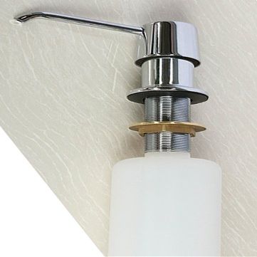 Polished Chrome Stainless Steel Mounted Soap and Lotion Dispenser