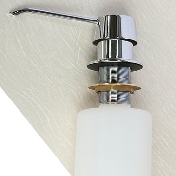 Polished Chrome Stainless Steel Mounted Soap and Lotion Dispenser